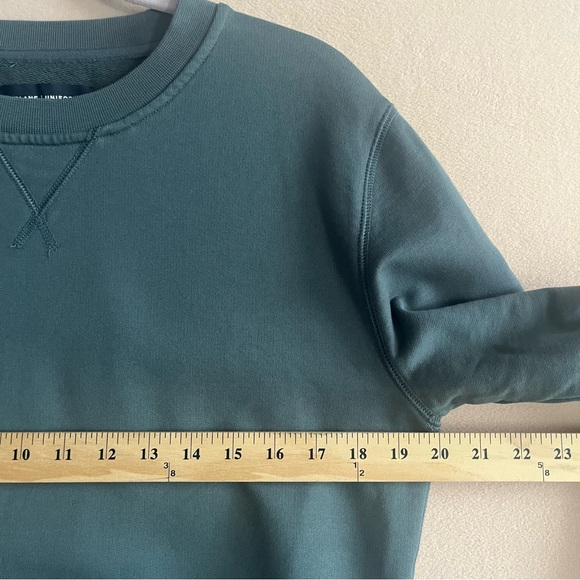 Everlane The French Terry Crew Uniform Pullover Sweatshirt Size‎ S Slate Blue - Picture 10 of 13